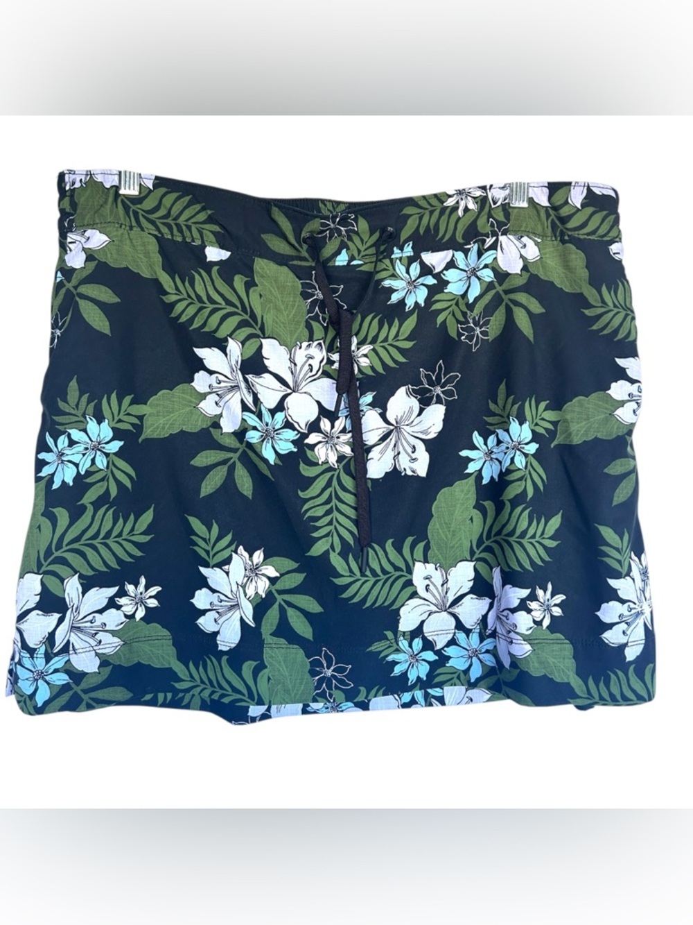 Speedo Swim skort skirt Floral Tropical blue green XXL Womens Corpcore